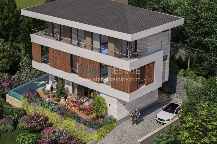 Эксклюзивный проект частной виллы в центре Алании 1 