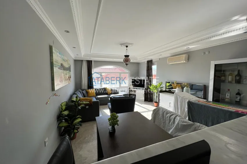 Приобрести Квартира 2+1 с мебелью и видом на море в комплексе с инфраструктурой, район Оба – Алания 2