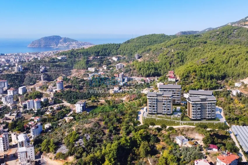 Квартира напрямую от инвестора в комплексе на этапе строительства в районе Оба, Алания 2 