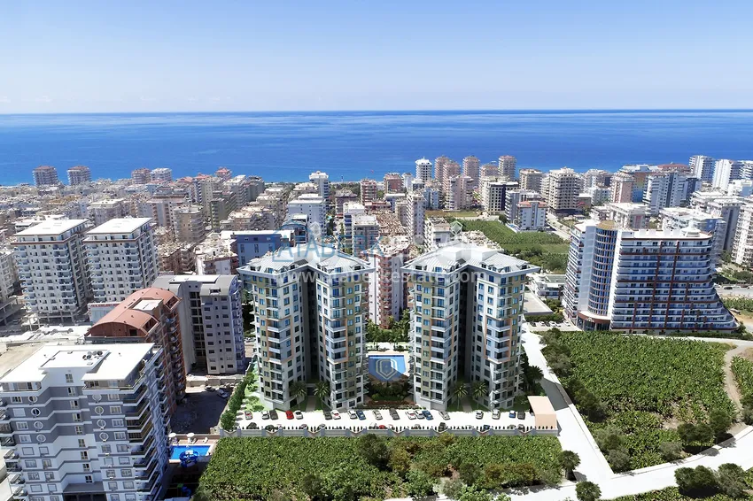 Квартира 1+1 от инвестора в жилом комплексе на этапе строительства, район Махмутлар, Алания, 60 кв.м, 5 этаж 1 