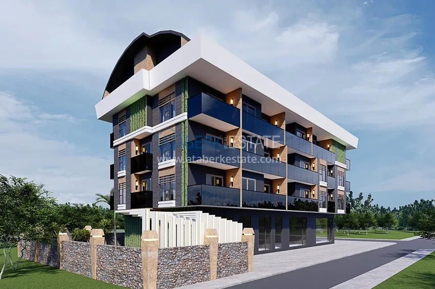 Новый проект резиденции сегмента комфорт в центре Алании, район пляжа Клеопатра 4 