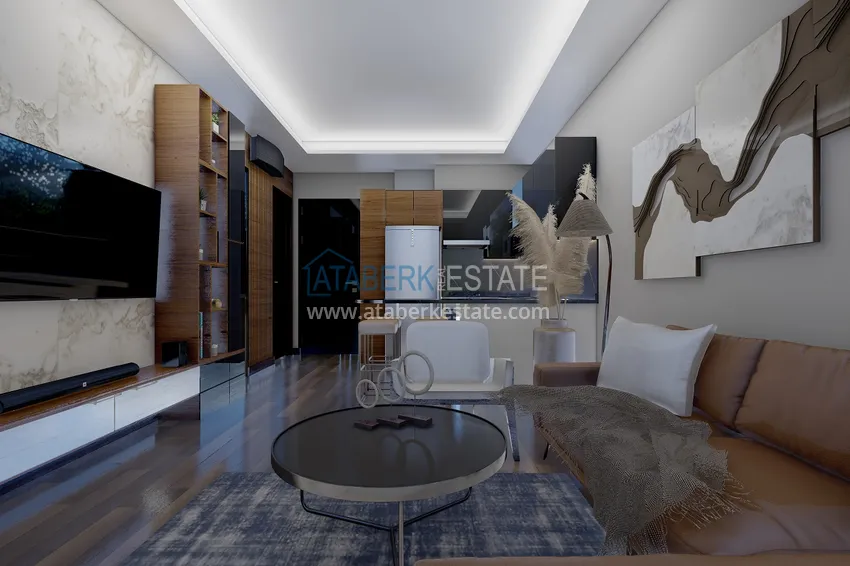 Приобрести Новый проект резиденции сегмента комфорт в центре Алании, район пляжа Клеопатра 2 