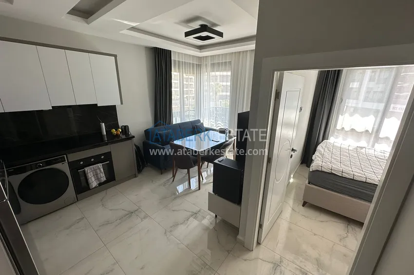 Приобрести Квартира 1+1 с мебелью в районе, открытом для ВНЖ – Оба, Алания 2 