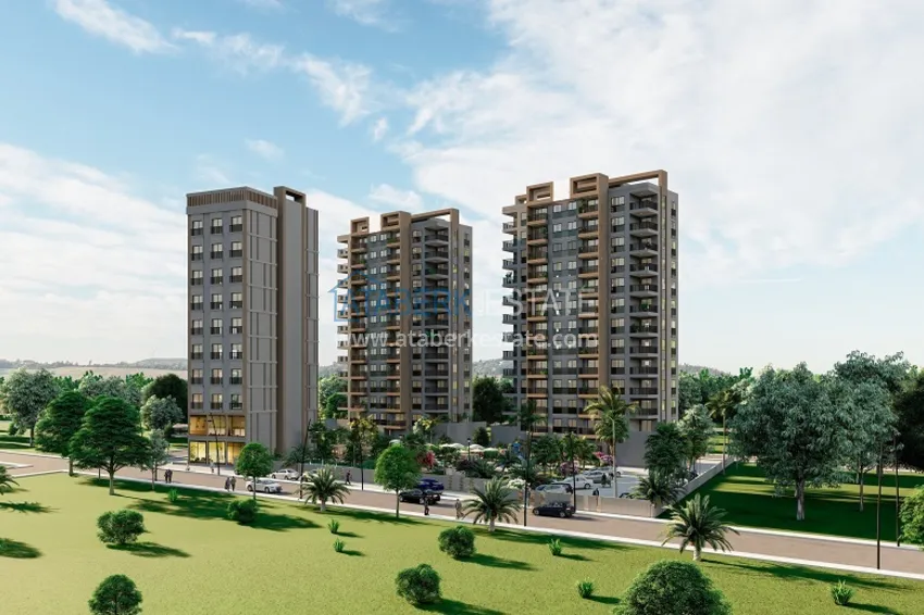 Квартира 1+1 на этапе строительства в 200 метрах от моря в районе Тедже-Мерсин 4 