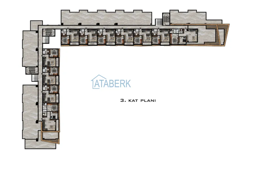 Купить дешево Новый проект роскошной резиденции в престижном районе Алтынташ - Анталья 4 