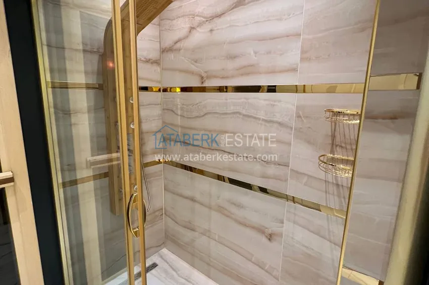 Приобрести Видовая двухэтажная вилла с роскошной мебелью и видом на море, район Махмутлар – Алания 34