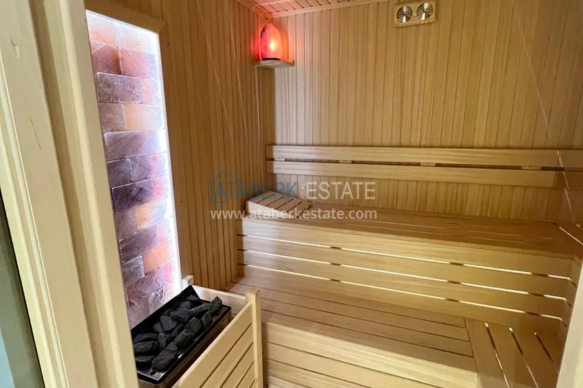 Приобрести Видовая двухэтажная вилла с роскошной мебелью и видом на море, район Махмутлар – Алания 35