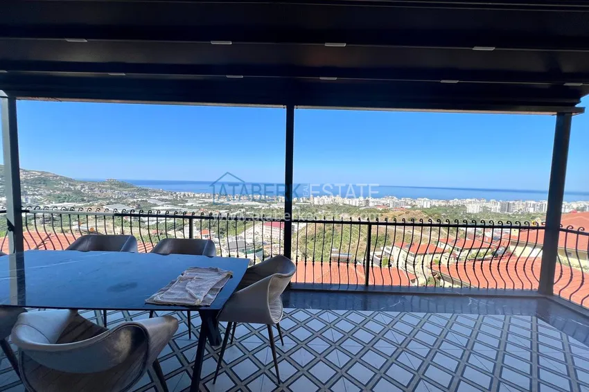 Приобрести Видовая двухэтажная вилла с роскошной мебелью и видом на море, район Махмутлар – Алания 37