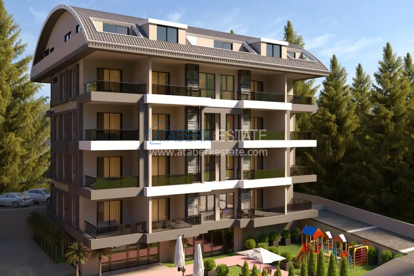 Квартиры 1+1 в комплексе на завершающем этапе строительства - верхняя Оба, Алания 3 