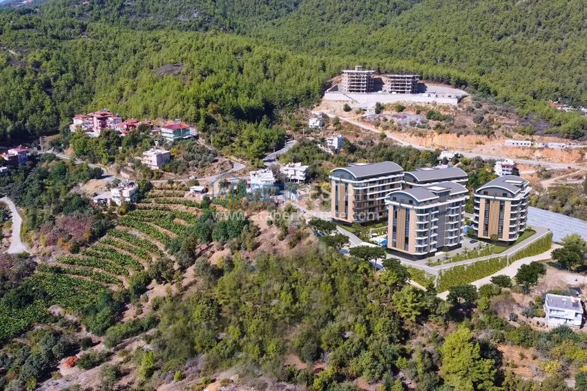 Квартира напрямую от инвестора в комплексе на этапе строительства в районе Оба, Алания 3 