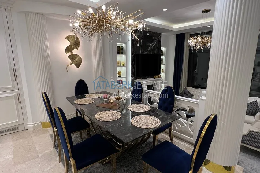 Приобрести Видовая двухэтажная вилла с роскошной мебелью и видом на море, район Махмутлар – Алания 3