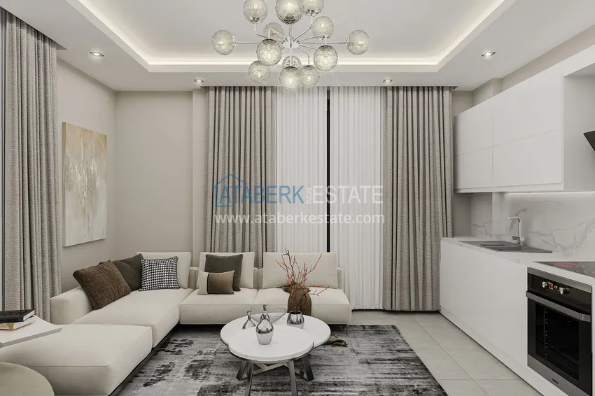 Приобрести Новый проект жилого комплекса комфорт-класса в 280 метрах от моря – Алания, Каргыджак 3 