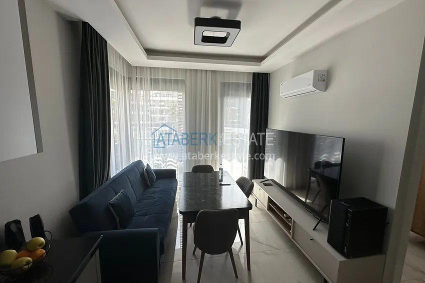 Приобрести Квартира 1+1 с мебелью в районе, открытом для ВНЖ – Оба, Алания 3 