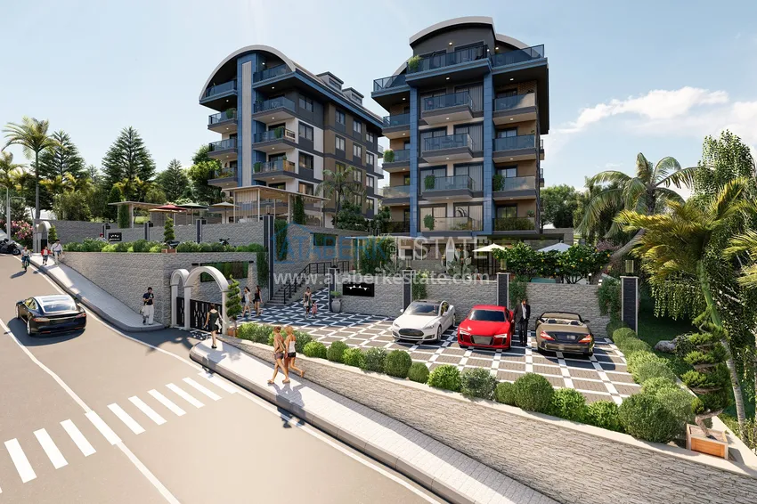 Новый малоэтажный жилой комплекс на завершающем этапе строительства – Алания, район Оба 3 