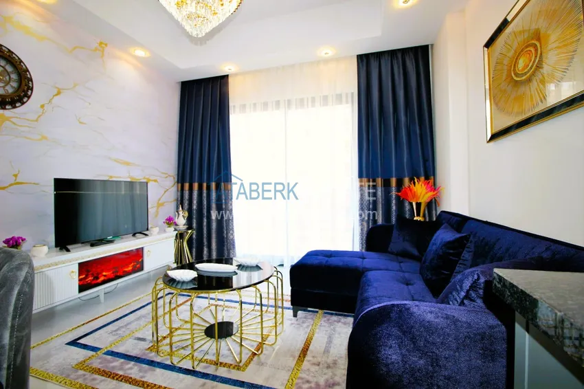 Приобрести Квартира 1+1 меблированная в комплексе с богатой инфраструктурой, район Махмутлар – Алания 4 