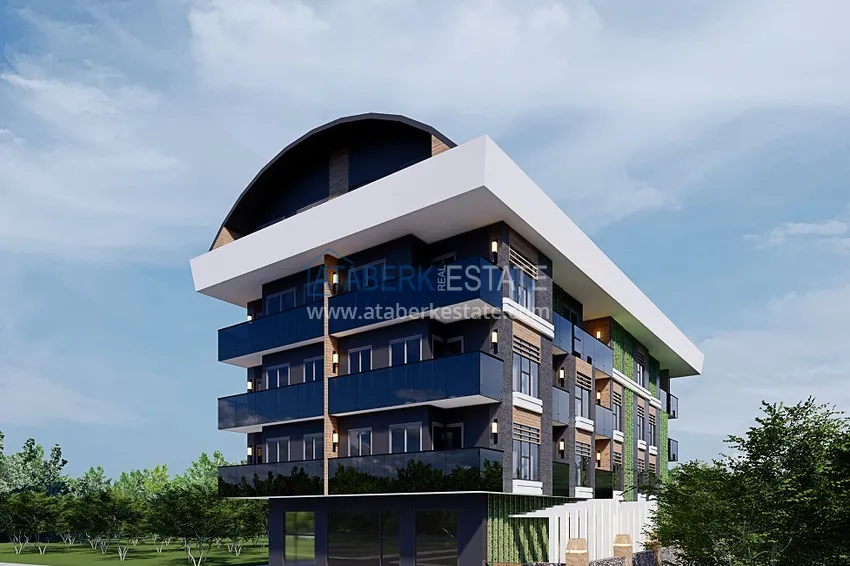 Новый проект резиденции сегмента комфорт в центре Алании, район пляжа Клеопатра 5 