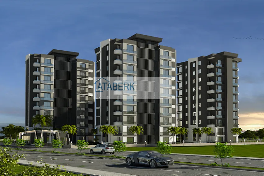 Квартиры 2+1 на этапе строительства в районе Давултепе-Мерсин 3 