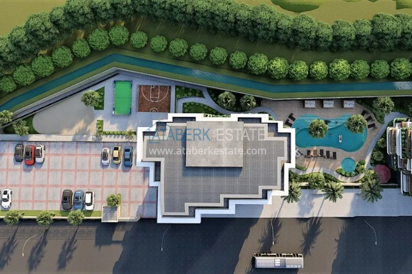 Новый инвестиционный проект жилого комплекса в Авсалларе с закрытой благоустроенной территорией 4 