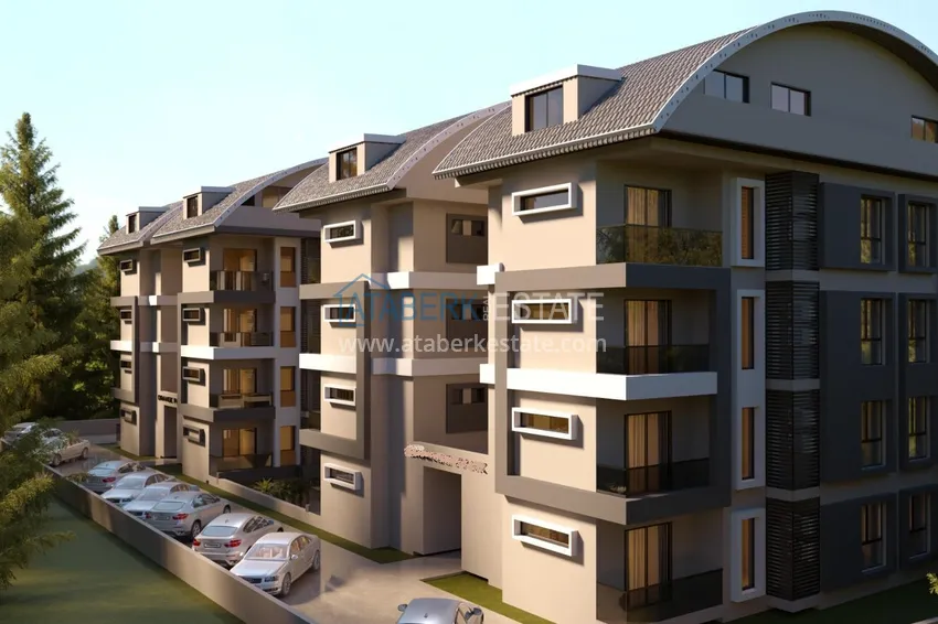 Квартиры 1+1 в комплексе на завершающем этапе строительства - верхняя Оба, Алания 4 