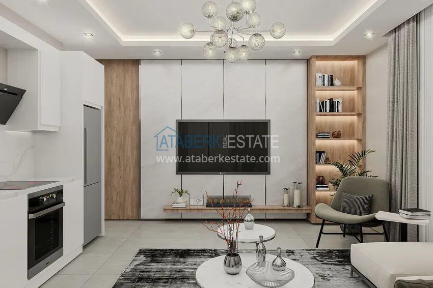 Приобрести Новый проект жилого комплекса комфорт-класса в 280 метрах от моря – Алания, Каргыджак 4 