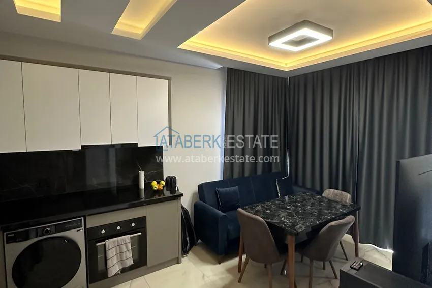 Приобрести Квартира 1+1 с мебелью в районе, открытом для ВНЖ – Оба, Алания 4 