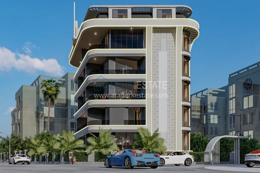 Проект реновации! Новый проект Off-plan в центре Алании, район пляжа Клеопатра 5 