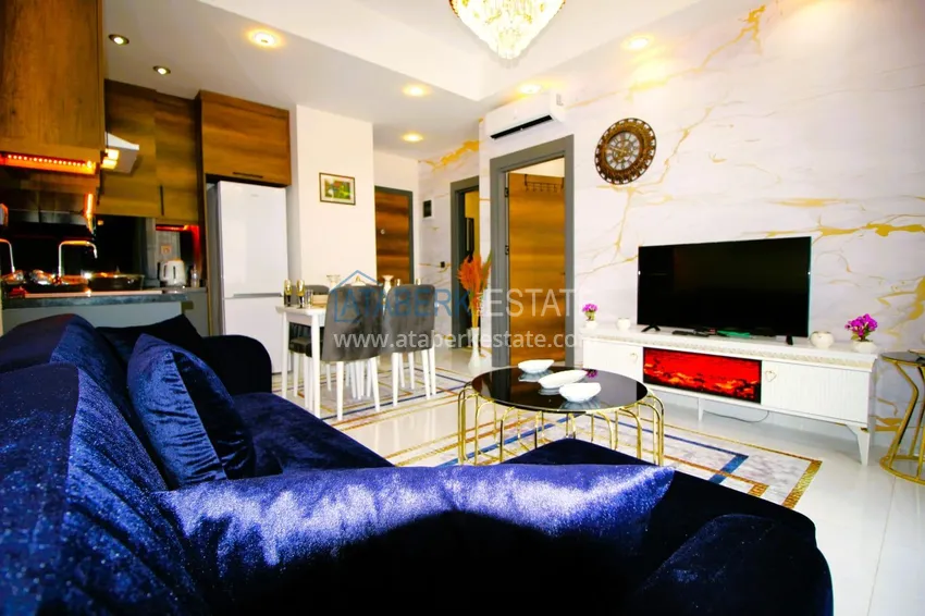 Приобрести Квартира 1+1 меблированная в комплексе с богатой инфраструктурой, район Махмутлар – Алания 5 