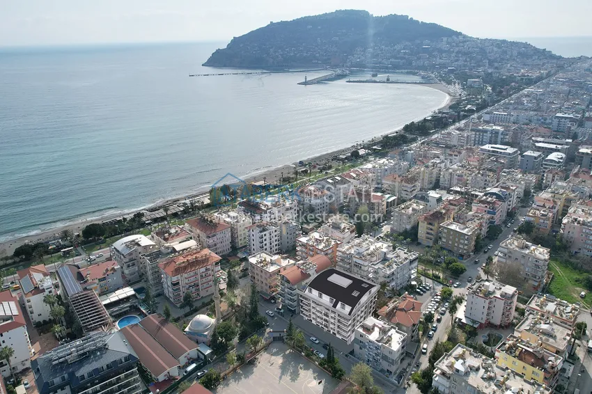 Новый проект резиденции в центре Алании – 100 метров от пляжа Кейкубат 4 