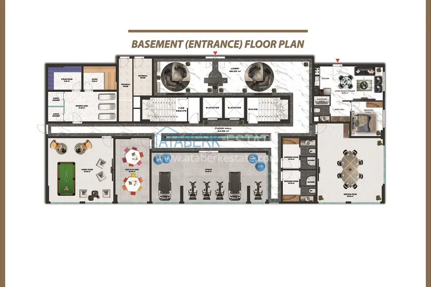 Купить дешево Резиденция в центре Алании на этапе проекта – квартиры по минимальным стартовым ценам 1 