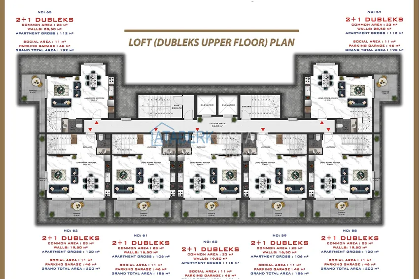 Купить дешево Резиденция в центре Алании на этапе проекта – квартиры по минимальным стартовым ценам 3 