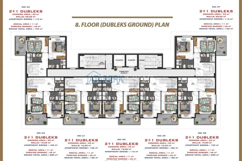 Купить дешево Резиденция в центре Алании на этапе проекта – квартиры по минимальным стартовым ценам 2 