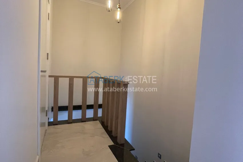 Приобрести Дуплекс 2+1 с мебелью и видом на горы в молодом современном комплексе, район Оба – Алания 5 