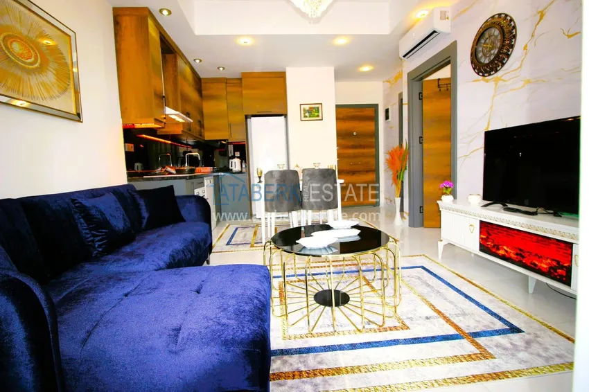 Приобрести Квартира 1+1 меблированная в комплексе с богатой инфраструктурой, район Махмутлар – Алания 6 