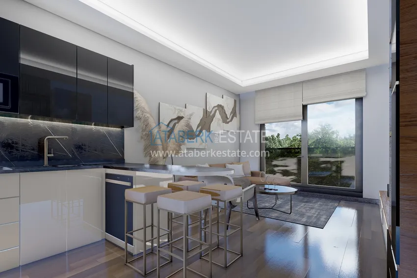 Приобрести Новый проект резиденции сегмента комфорт в центре Алании, район пляжа Клеопатра 5 