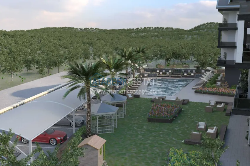 Новый проект современного жилого комплекса в районе Оба, Алания 6 