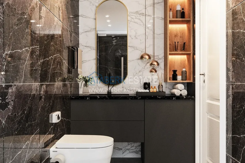 Приобрести Квартиры 1+1 в комплексе на завершающем этапе строительства - верхняя Оба, Алания 5 