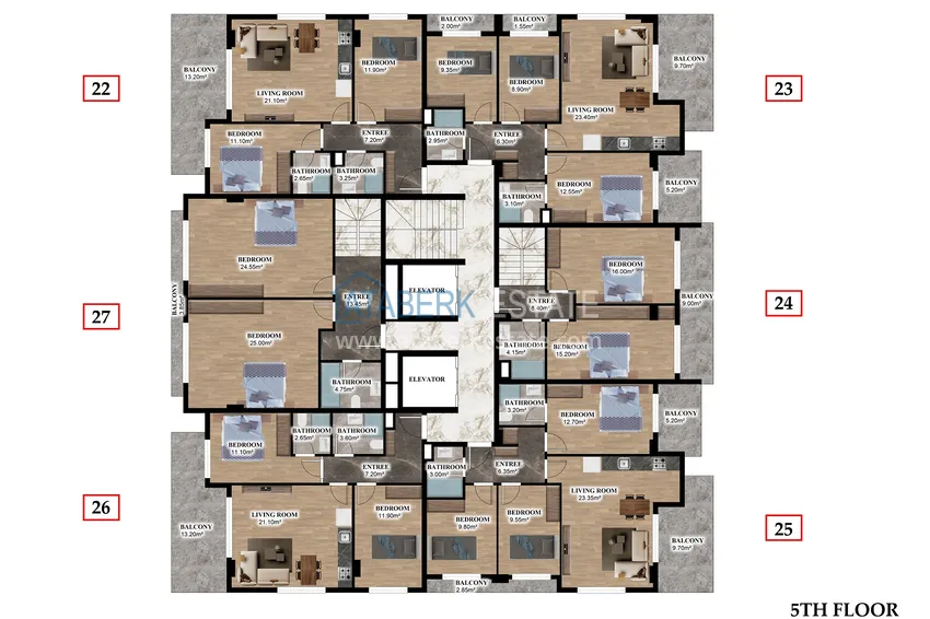 Купить дешево Новый проект резиденции в центре Алании – 100 метров от пляжа Кейкубат 2 