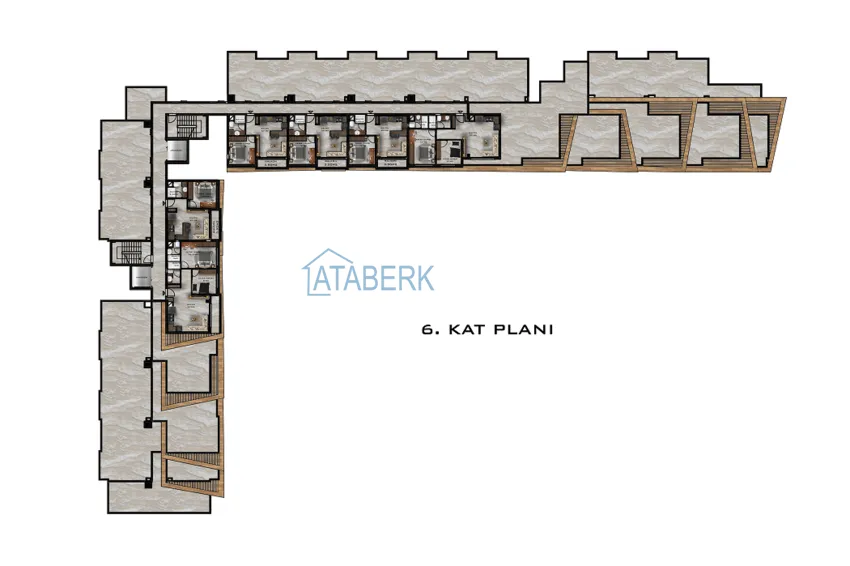 Купить дешево Новый проект роскошной резиденции в престижном районе Алтынташ - Анталья 7 