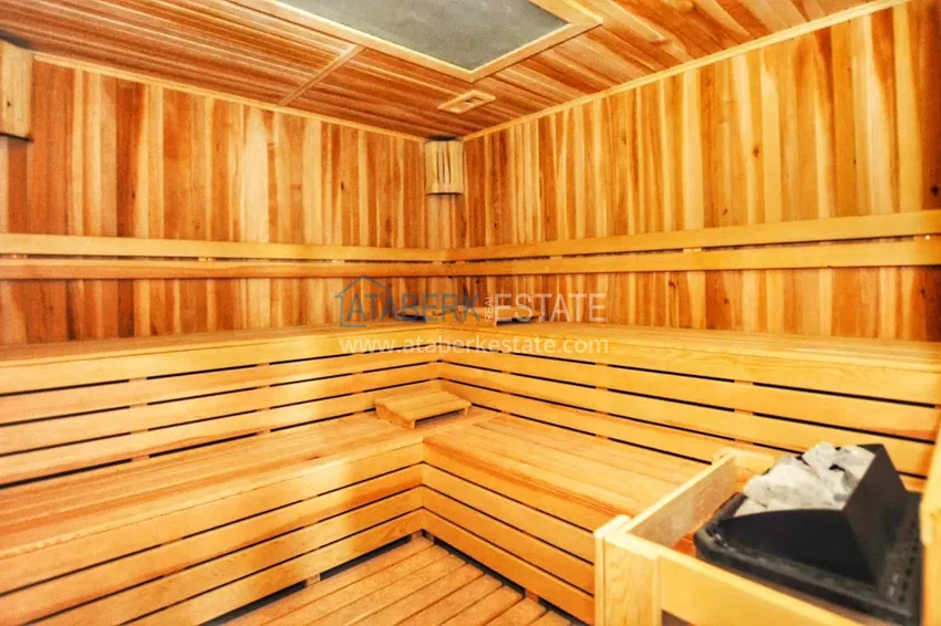 Квартира 1+1 с видом на горы в новом комплексе с инфраструктурой, район Оба – Алания  8 