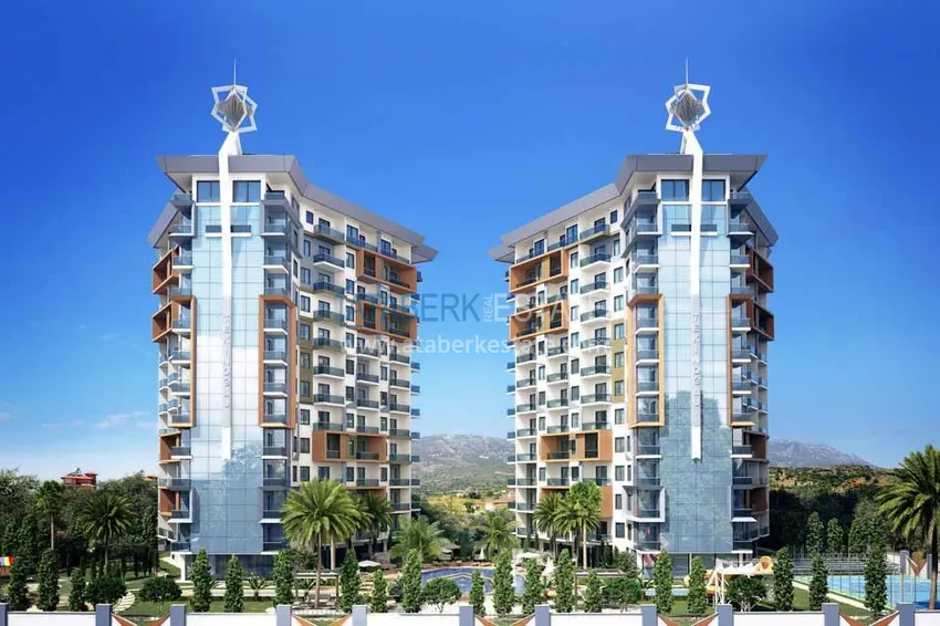 Квартира 1+1 от инвестора в жилом комплексе на этапе строительства, район Махмутлар, Алания, 60 кв.м, 5 этаж 3 