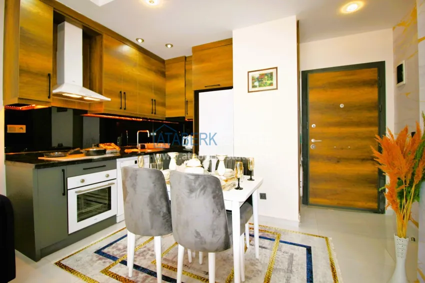 Приобрести Квартира 1+1 меблированная в комплексе с богатой инфраструктурой, район Махмутлар – Алания 7 