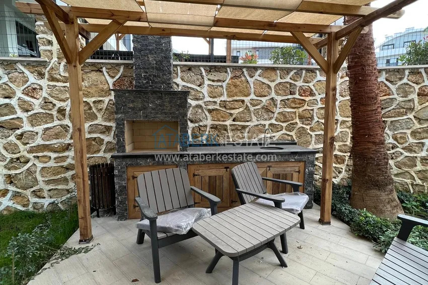 Квартира 1+1 с мебелью в районе, открытом для ВНЖ – Оба, Алания 10 