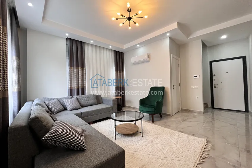 Приобрести Пентхаус-дуплекс 3+1 с мебелью в европейском малоэтажном районе Алании, Оба 6 