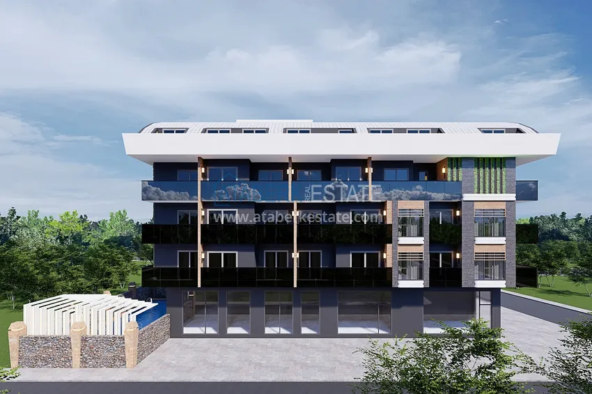 Новый проект резиденции сегмента комфорт в центре Алании, район пляжа Клеопатра 8 