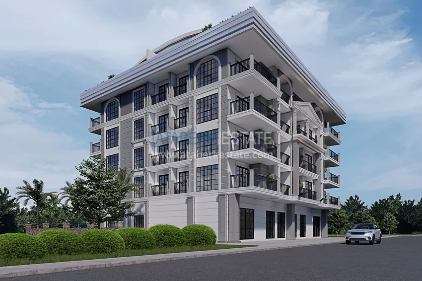 Новый проект резиденции в центре Алании – 100 метров от пляжа Кейкубат 6 