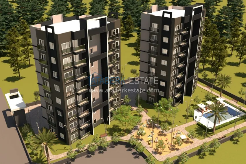 Квартира 2+1 на заключительном этапе строительства Давултепе-Мерсин 1 