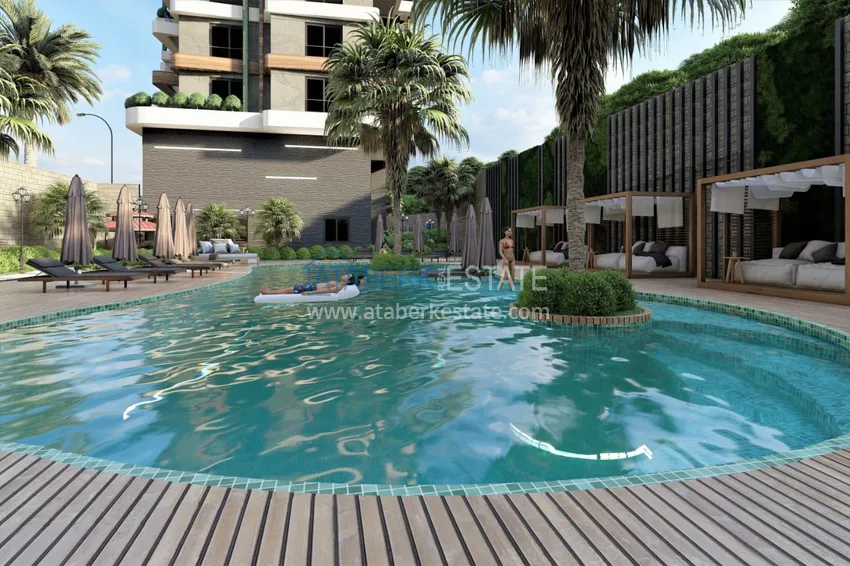 Новый инвестиционный проект жилого комплекса в Авсалларе с закрытой благоустроенной территорией 7 