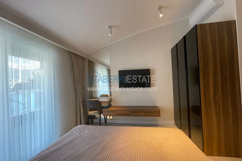 Приобрести Дуплекс 2+1 с мебелью и видом на горы в молодом современном комплексе, район Оба – Алания 7 