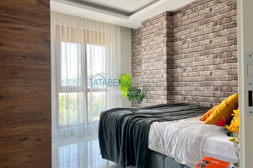 Приобрести Квартира 1+1 меблированная в Газипаше в молодом комплексе городского типа 7 