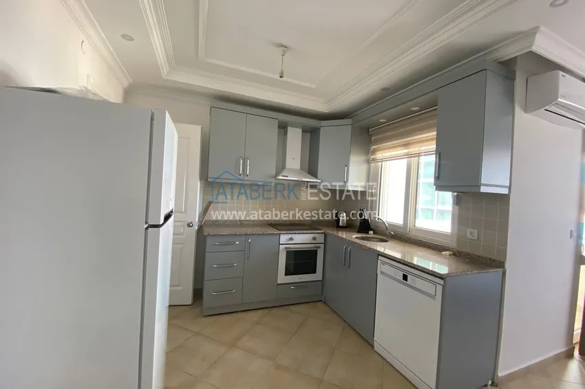 Приобрести Двухкомнатная квартира с мебелью и видом на море в комплексе на первой береговой, район Тосмур – Алания  7 